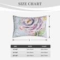 thumbnail image 6 of Haiem Pillowcase for Hair and Skin Queen - Vintage Rose Printed Soft Pillowcase with Envelope Closure-14"x20", 6 of 9