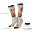thumbnail image 4 of Xecao Flamingo Sitting On Chair Print Compression Socks for Both Men And Women for Running, Travel, Flight, Nurse, 4 of 6