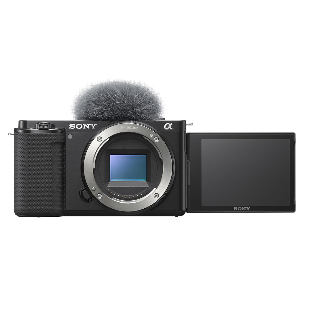 Sony ZV-E10 Mirrorless Camera Body, Black Bundle with, 64GB SD
