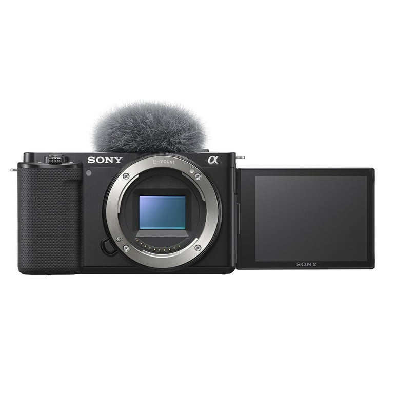 Sony ZV-E10 Mirrorless Camera Body, Black Bundle with, 64GB SD