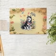 thumbnail image 2 of Siberian Husky Celebrates Spring and Enjoys a Happy Easter Horizontal Matte Canvas Poster Husky Dog Lover Gifts Wall Art Home Decor - 02001, 2 of 5