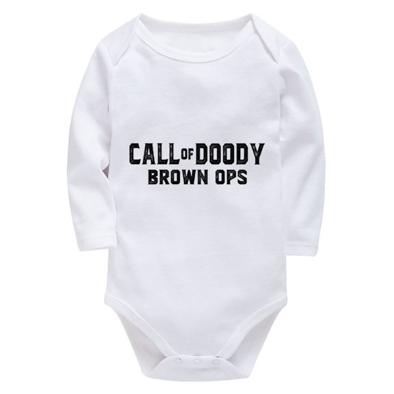 Call Of Daddy Brown Ops Baby Outfits Boys Long Sleeve Neutral Baby Outfits White Boys Coming Home Outfit Newborn