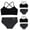 Black 3PCS, variant on LYMAYTER Girls Comfort Wirefree Training Bras Seamless Cami Bralette And Underwear Set
