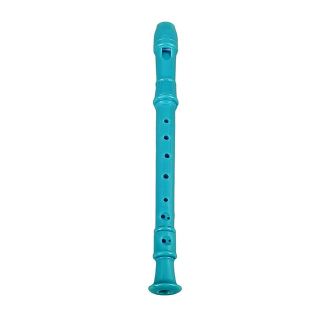 Descant Recorder, Lightweight Easy To Learn Complete Soprano Recorder Instrument 8 Hole with Cleaning Rod for Performance for Students Rose Red,Cyan,Blue,Coffee