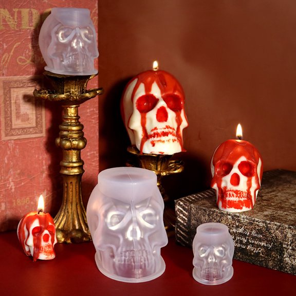 Festil Halloween Decor DIY Halloween Dropping Gel Silicone Candle