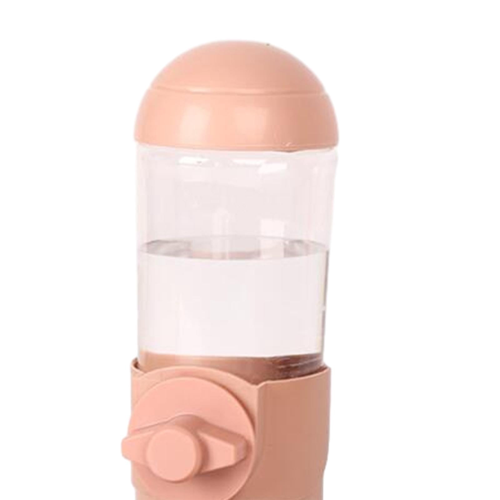 Pet Water Fountain Automatic Cage Installation for Pet Supplies Puppy Kitten Pink