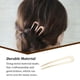 thumbnail image 5 of Minnieouse Palillos para el cabello en forma de U, accesorio de herramienta sencillo, estilo elegante, tenedor para mujer, accesorios para la Accesorio para el cabello Oro, 5 of 6