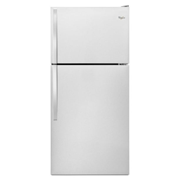 WHIRLPOOLREFRIGERATORS247687118cu.ft.TopFreezerRefrigeratorStainlessSteelReversible