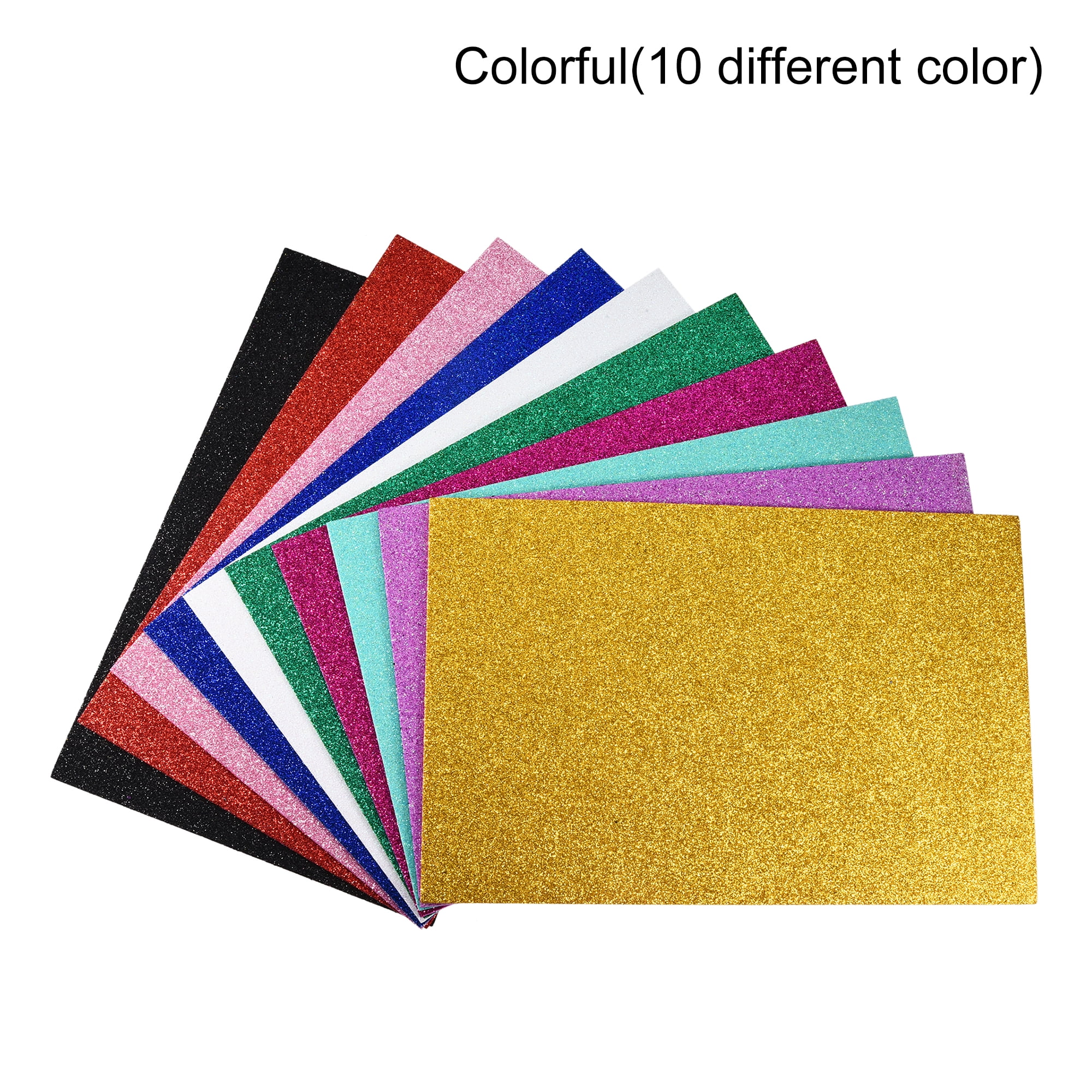 Wonderfoam Glitter Sheets, 8-1/4 X 11-7/10 Inches, Assorted Colors, Set Of  10 : Target