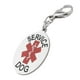 thumbnail image 5 of Llavero Etereauty con colgante de servicio para perros, etiqueta para chaleco, bolso, mochila, soporte de acero inoxidable para enfermera, soporte de plata para uso médico., 5 of 7