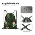 thumbnail image 5 of Drawstring Backpack - Camouflage Skull Splash Proof Small Drawstring Gym Bag for Women Men, Cinch Sports String Bag Backpack for Travel Swimming Beach, 5 of 8