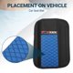 thumbnail image 3 of Funda para cinturón de seguridad Unique Bargains con diamantes de imitación color azul 2 uds, 3 of 8