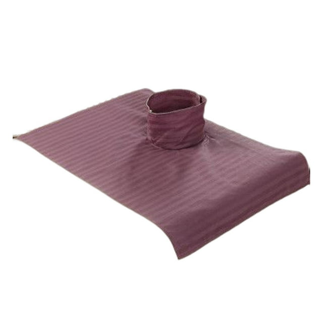 Seitruly Toalla de masaje de salón profesional con agujero, almohada de cama a rayas, toallas corporales de algodón, accesorio cómodo transpirable para masajeadores Violeta Seitruly CE014781-02B