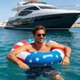 thumbnail image 5 of Luckky US Independence Day Flag Themed Inflatable Swim Ring without Handles,Extra Thick Anti-Roll Swimming Aid,Patriotic Float for Pool,Beach,Summer Water Fun, 5 of 6