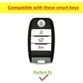 thumbnail image 2 of For Kia Metal Key Fob Cover Compatible with Kia Soul Carnival Sedona NIRO Sorento Sportage Rio Forte Optima With keyChain, 2 of 6