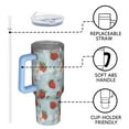 thumbnail image 4 of OBREWU Blue Strawberry Plants Fruit Tumbler with Handle and Lid,Blue Strawberry Plants Fruit 40oz Double Wall Vacuum Insulated Tumbler,Cups Gift for Women and Men, 4 of 7