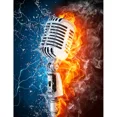 thumbnail image 1 of 5D DIY Full Drill Diamond Painting, Musical Instrument Guitar Diamond Embroidery Rhinestone Sticker Mosaic Home Decor, 40 x 50 cm, Unframed,FX6152,50x40cm, 1 of 7