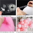 thumbnail image 4 of Guirnalda de globos de 2 piezas, tira de conexión de arco, soporte de tira de plástico, kit de decoración de arco de globos, cinta de corbata para guirnalda de globos inflables (5 m), 4 of 5