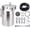 Silver, variant on EVIL ENERGY 300ml Baffled Oil Catch Can Universal Aluminum Oil Separator – Anti-Carbon Breather Kit for Turbo/Supercharged/NA Engines