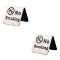 thumbnail image 4 of mmirethe Signe Non Fumeur Tente de Table en Acier Inoxydable Élégant et Fonctionnel Argent Non Fumeur 2Set, 4 of 6
