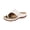 White, variant on Khaki Womens Platform Solid Color Slippers Open Toe Wedge Casual Summer Indoor Outdoor Slip-On Comfort