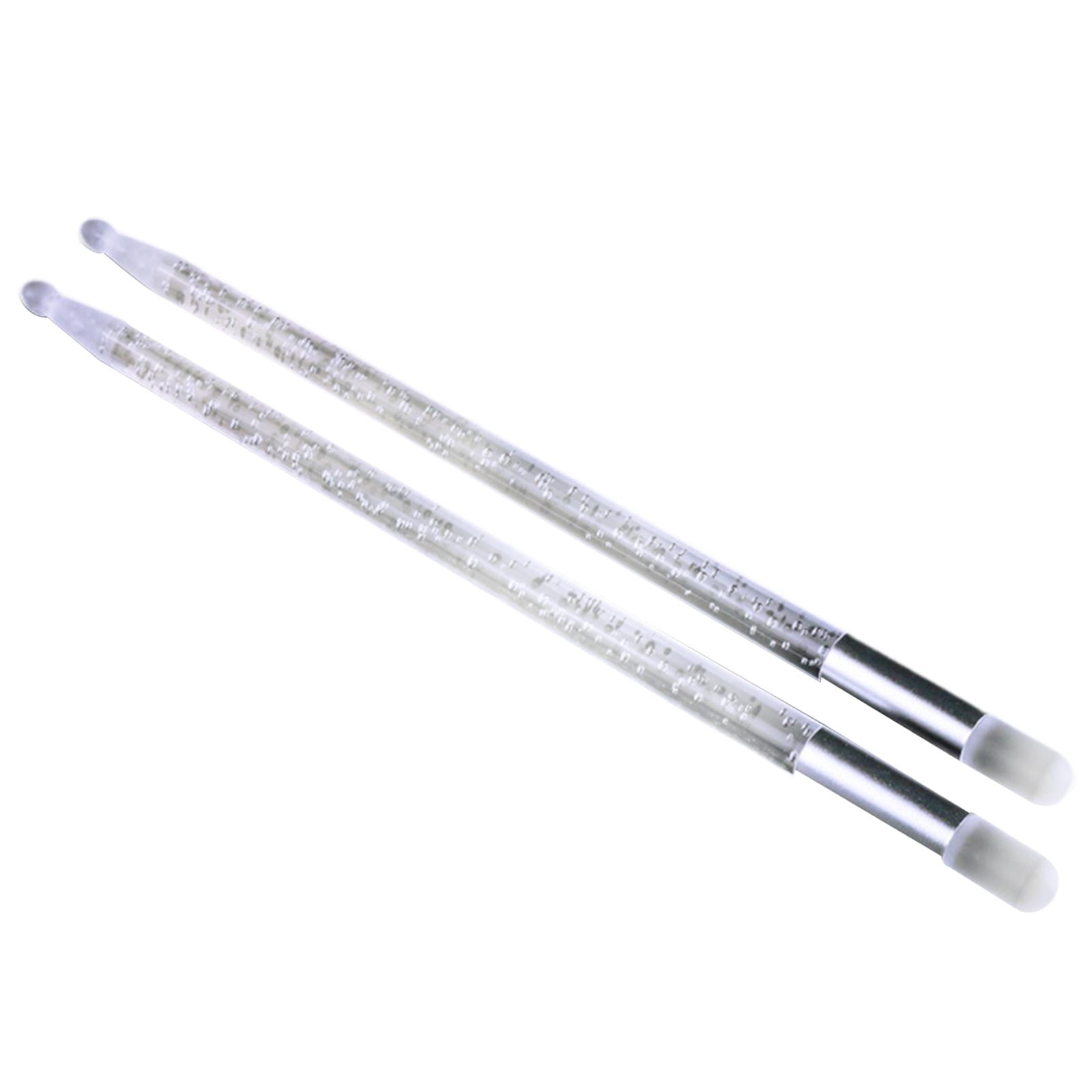 LeeQinersw 2 Pieces Light up Drum Sticks Drum Mallet Professional Lightweight Classic Night B