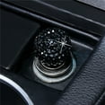 Universal Personal Auto Vehicle Metal Rhinestone Auto Car Plug Smoke