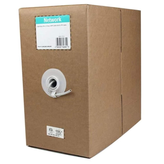 Cable Ethernet StarTech.com Cat5e 305 m sólido CMR gris