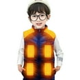 thumbnail image 4 of Bjutir Boys Tops Winter Heating Vest For Men Smart Vest Heating Usb Charging Warm Vest Long Sleeve Crew Neck Cute Print Boy Shirts,Blue,6-7 Years, 4 of 4