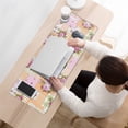 thumbnail image 3 of Long Mouse Pads for Desk,Pioneer Flower Floral Print Pattern Desk Mats on Top Of Desks, Desk Mouse Pad Extra Large with 3mm Non-Slip Base and Stitched Edge for Gaming,Office,Work,Home 31.5"x11.8", 3 of 6