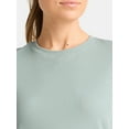 thumbnail image 4 of Avia Women's Ribbed Crop Tee with Short Sleeves, Sizes XS-XXXL, 4 of 5