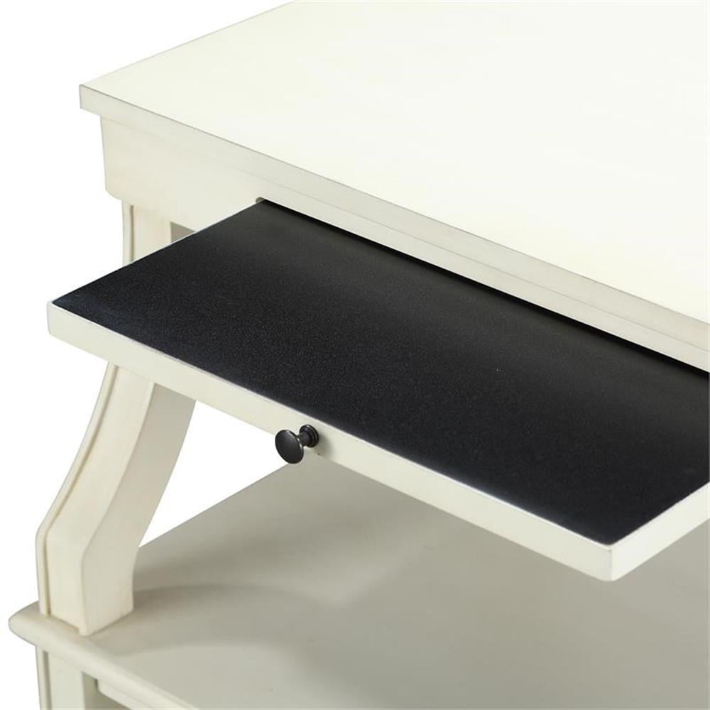 Comfort Pointe Newton Antique White Wood 1-drawer Storage Nightstand