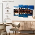 thumbnail image 5 of Elephant Stock Willamette River In Portland Wall Art - Horizontal Multi Panel Canvas - Living Room Wall Decor - City Multi Panel - Beige And Black Decor - 36" x 22", 5 of 8