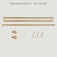 thumbnail image 5 of Exclusive Home Contemporary, Modern Matte Rope Adjustable Set, 66 in - 120 in, 5 of 6