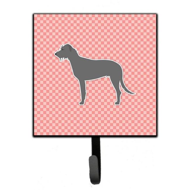 Irish Wolfhound Damier Laisse Rose Ou Porte-Clés