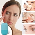 thumbnail image 3 of Molde de masajeador retráctil para apretar los poros de cara fina, cubitos de hielo, molde hecho a mano DIY, herramienta para el cuidado de la piel, azul cielo tholdsy CE001723-02, 3 of 7