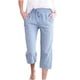 thumbnail image 1 of TaTaai Women Loose Fit Casual Capri Pants Ladies Weekend Outdoor Vacation Wear Non-See-Through No Fading Breathable Soft Versatile Comfortable Trousers Gift, 1 of 5