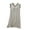 Gray, variant on Women's Sleeveless Striped Modal Sleep Dress with Built-in Bra, Soft Nightgown Supportive Slip Dress