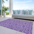 thumbnail image 6 of Addison Rugs Chantille Indoor/Outdoor Transitional Medallions Purple Washable Rectangle Rug, 5' x 7'6", 6 of 6