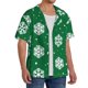 thumbnail image 2 of Fotbe Snowflake Camisa Estampada de Manga Corta para Hombre, Casual de Verano, Estilo Playero, Sin Arrugas-Large, 2 of 5