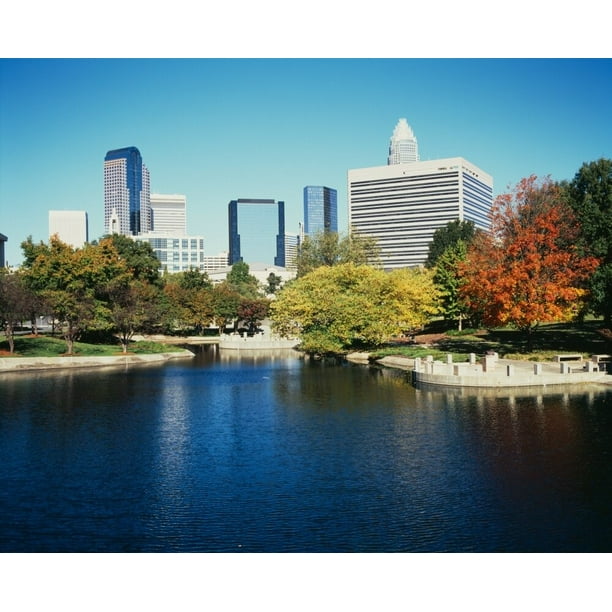 Buildings In A City Charlotte North Carolina Usa Poster Print Walmart Com Walmart Com