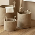 thumbnail image 2 of Extra Large Handwoven Cotton Rope Laundry Basket - Natural Hamper with Handles for Bedroom & Bathroom Storage, 2 of 7