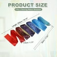 thumbnail image 2 of Uxcell 2 Pcs Dance Ribbons, 78.7 Inch Sparkly Star Gymnastics Ribbon Streamers with White Wand for Gymnastics Artistic, Gradient, 2 of 7