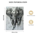 thumbnail image 2 of Shiartex African Elephant Pictures Decor Wall Art Gray Abstract Animal Painting Canvas Artwork for Bathroom Rustic Walls 16x20 in/12x16 in, 2 of 5