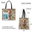 thumbnail image 3 of Canvas Tote Bag for Women Girls Design Print Classic Rose Garden Fabric Tote, 3 of 8