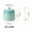 GREEN, variant on Ice Cream Gradient Rainbow Color Ceramic Seasoning Jar With Lid Sugar Salt Storage Accessories Kitchen Spoon French Style Set
