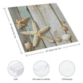 thumbnail image 3 of Nawy Starfish Seashells Wooden Planks Cloth Napkins Polyester Gift Dinner Napkin 2 PCS, 3 of 7