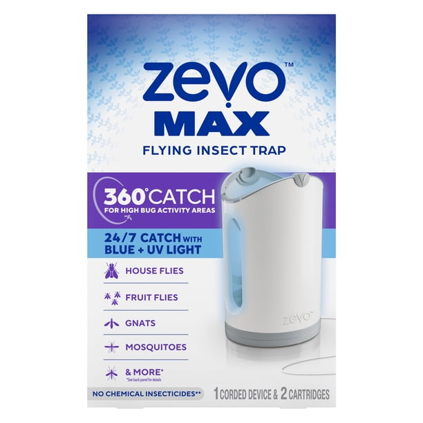 Zevo Max Flying Insect Indoor Fly Trap: Easy, Mess-Free Solution