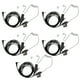 thumbnail image 1 of Auricular de tubo acústico de 2,5 mm con botón PTT de un solo pin Walkie Talkie con clip de acero para Motorola para Talkabout negro 5 piezas, 1 of 14