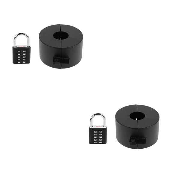 WORGEOUS 2 Sets Anti-Turn Door Knob Cover for Childproofing Prevent Turning Door Handles with Safety Lock-Out Device for Security